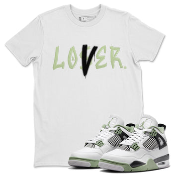 Jordan 4 Seafoam Sneaker Match Tees Loser Lover Sneaker Tees Jordan 4 Seafoam Sneaker Release Tees Unisex Shirts