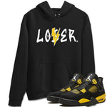 Air Jordan 4 Thunder Sneaker Match Tees Loser Lover Sneaker Tees Air Jordan 4 Retro Thunder Tee Unisex Shirts Black 1