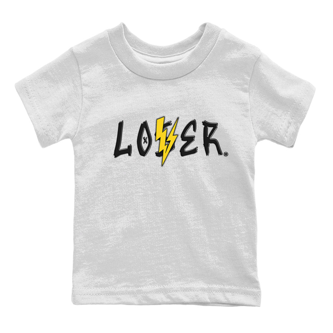 Air Jordan 4 Thunder Sneaker Match Tees Loser Lover Sneaker Tees Air Jordan 4 Retro Thunder Tee Kids Shirts White 2
