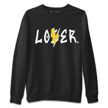 Air Jordan 4 Thunder Sneaker Match Tees Loser Lover Sneaker Tees Air Jordan 4 Retro Thunder Tee Unisex Shirts Black 2