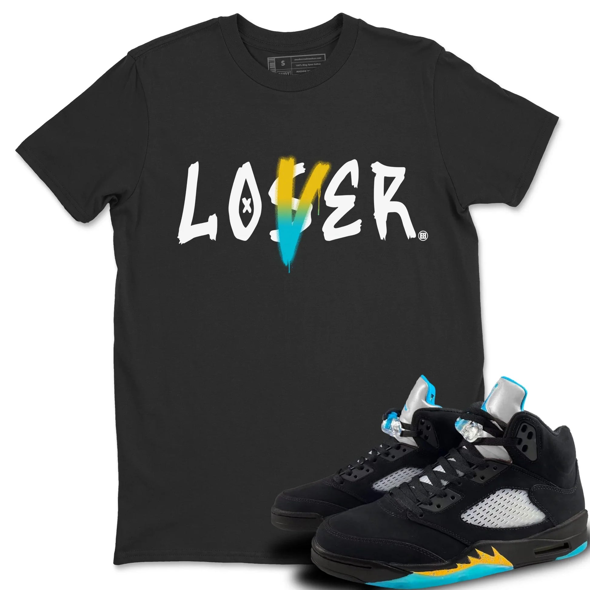 Jordan 5 Aqua Sneaker Match Tees Loser Lover Sneaker Tees Jordan 5 Aqua Sneaker Release Tees Unisex Shirts
