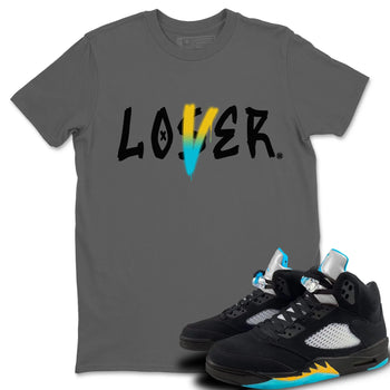 Jordan 5 Aqua Sneaker Match Tees Loser Lover Sneaker Tees Jordan 5 Aqua Sneaker Release Tees Unisex Shirts
