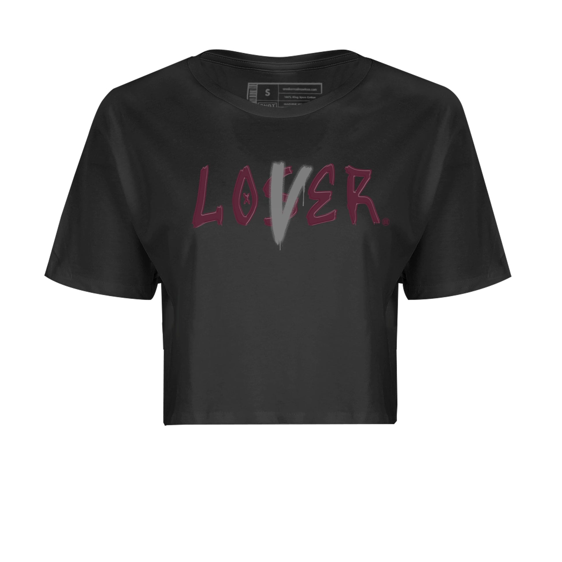 Air Jordan 5 Burgundy Sneaker Match Tees Loser Lover Jordan 5 Burgundy Tee Sneaker Release Tees Women's Shirts Black 2