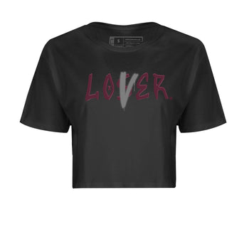 Air Jordan 5 Burgundy Sneaker Match Tees Loser Lover Jordan 5 Burgundy Tee Sneaker Release Tees Women's Shirts Black 2