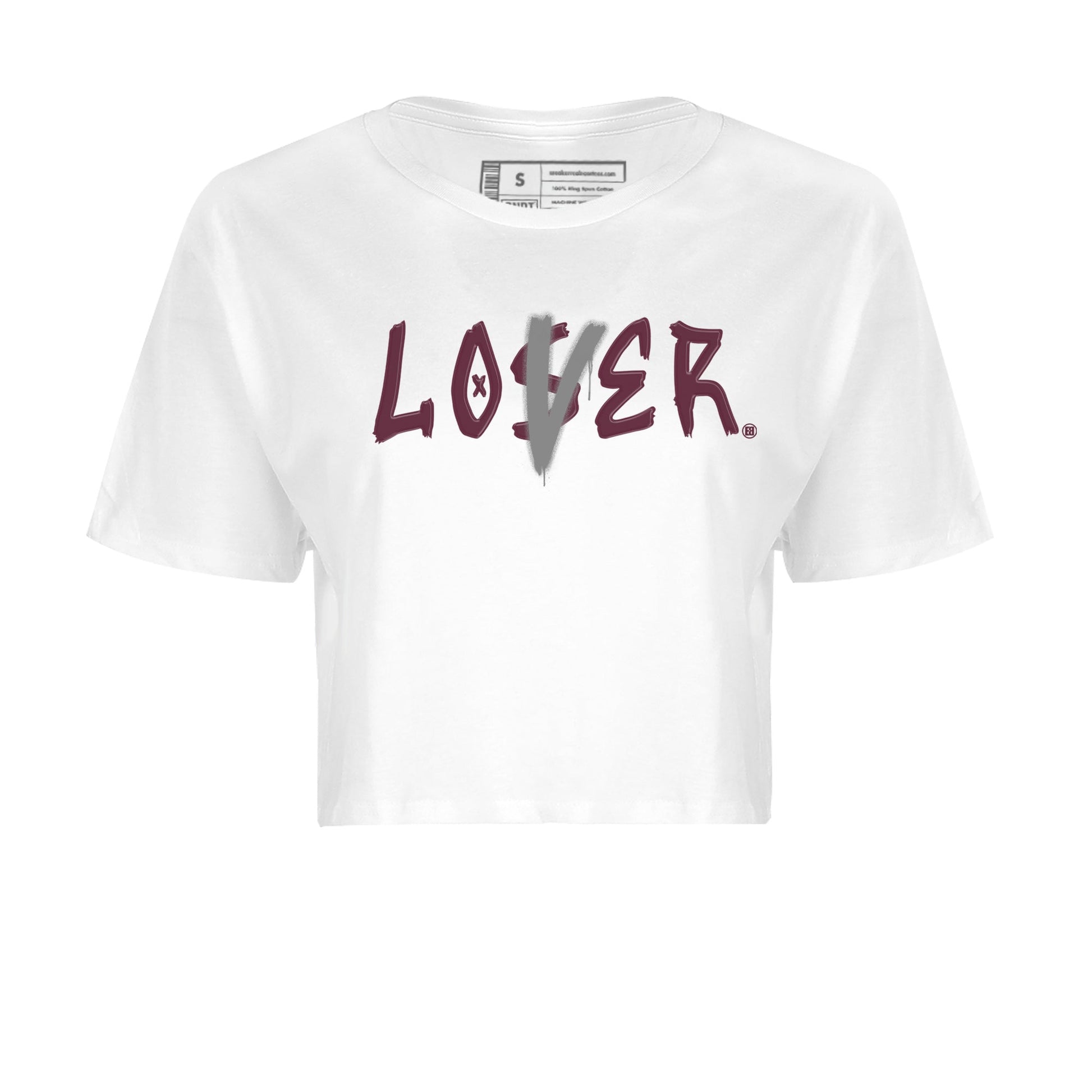 Air Jordan 5 Burgundy Sneaker Match Tees Loser Lover Jordan 5 Burgundy Tee Sneaker Release Tees Women's Shirts White 2