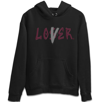Air Jordan 5 Burgundy Sneaker Match Tees Loser Lover Jordan 5 Burgundy Tee Sneaker Release Tees Unisex Shirts Black 2