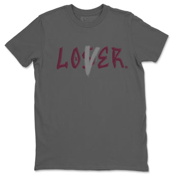 Air Jordan 5 Burgundy Sneaker Match Tees Loser Lover Jordan 5 Burgundy Tee Sneaker Release Tees Unisex Shirts Cool Grey 2