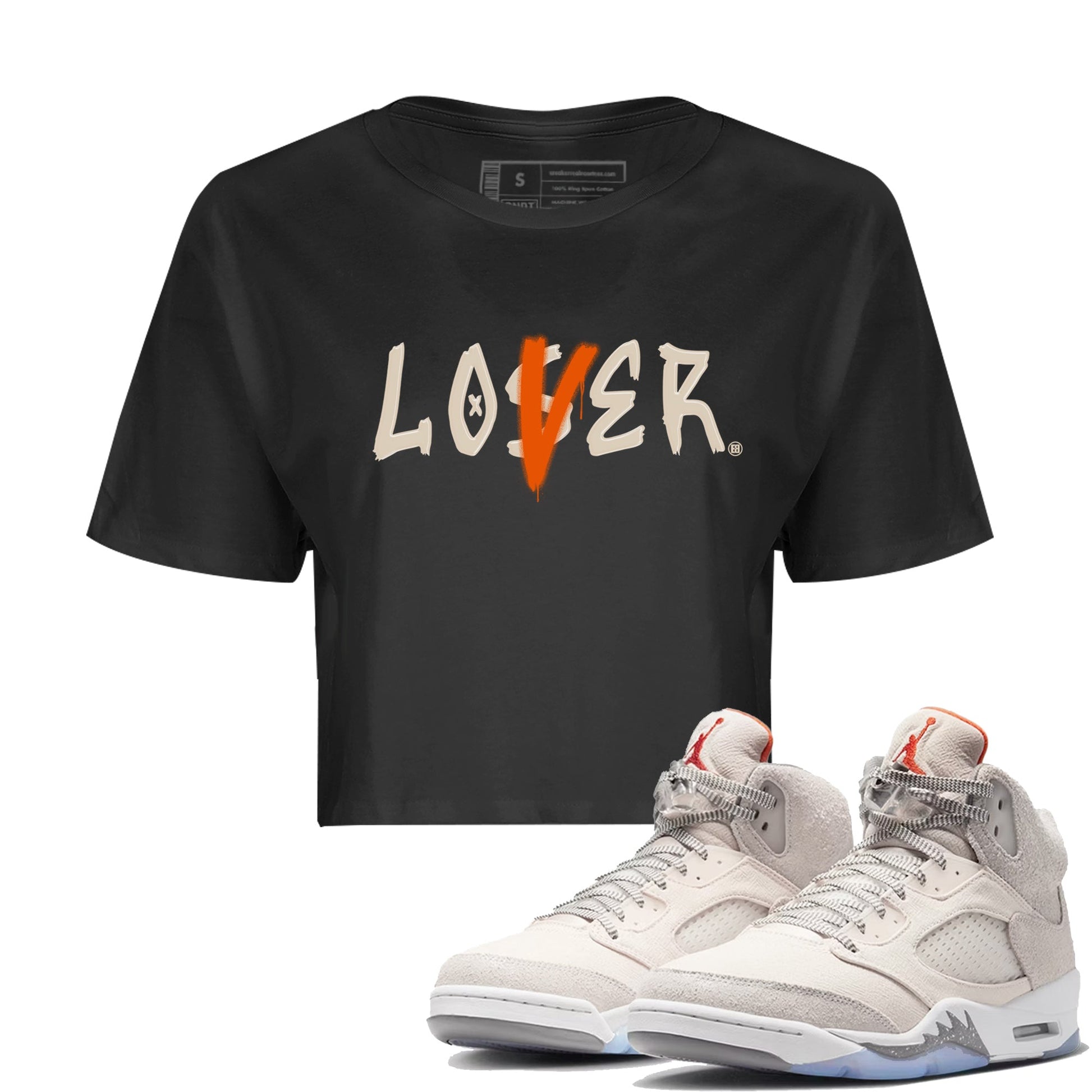 Jordan 5 Craft Tee Loser Lover Sneaker Tees Air Jordan 5 Craft Sneaker Release Tees Women's Shirts Black 1