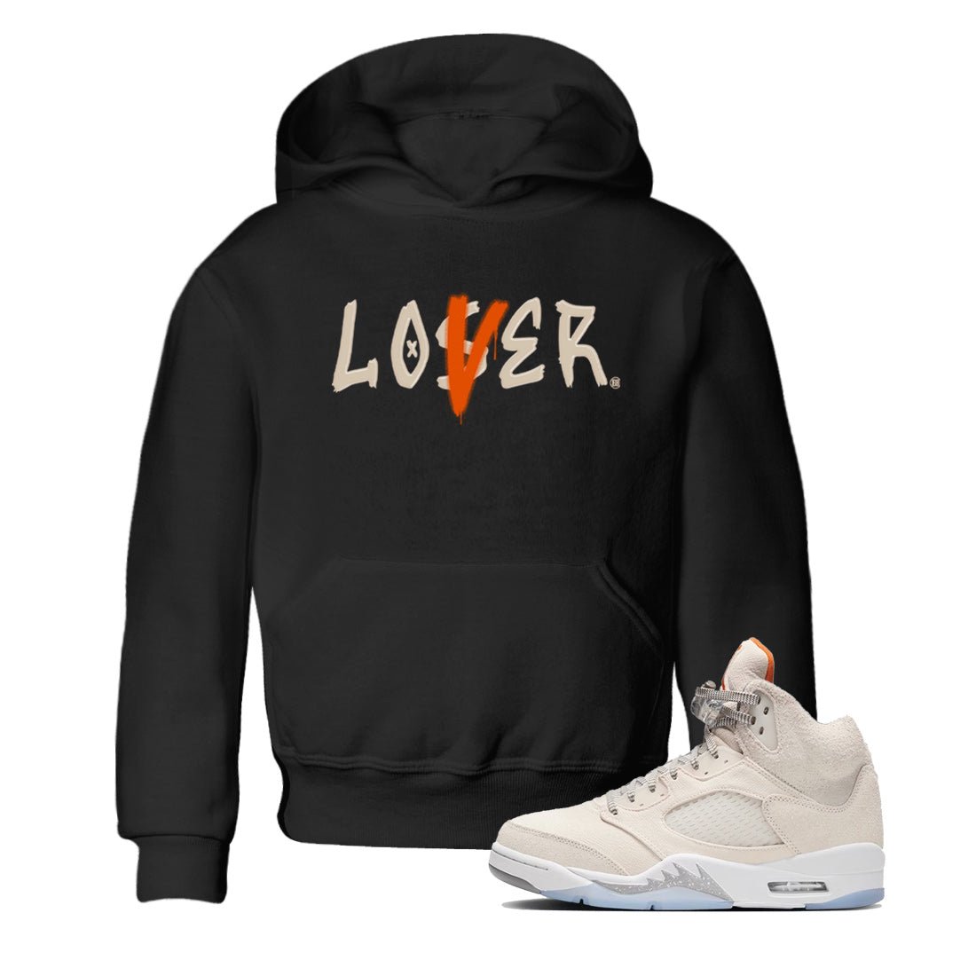 Jordan 5 Craft Tee Loser Lover Sneaker Tees Air Jordan 5 Craft Sneaker Release Tees Kids Shirts Black 1