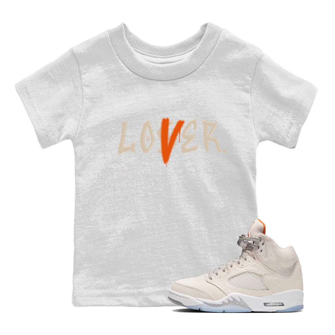Jordan 5 Craft Tee Loser Lover Sneaker Tees Air Jordan 5 Craft Sneaker Release Tees Kids Shirts White 1