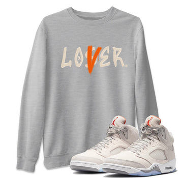 Jordan 5 Craft Tee Loser Lover Sneaker Tees Air Jordan 5 Craft Sneaker Release Tees Unisex Shirts Heather Grey 1