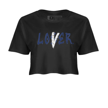 Jordan 5 Retro Midnight Navy shirt to match jordans Navy Loser Lover sneaker tees Air Jordan 5 Georgetown 5s Navy SNRT Sneaker Tees Black 2 Crop T-Shirt