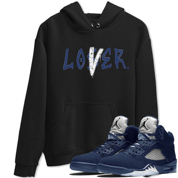 Jordan 5 Retro Midnight Navy shirt to match jordans Navy Loser Lover sneaker tees Air Jordan 5 Georgetown 5s Navy SNRT Sneaker Tees Unisex Navy 5s Sneaker Matching Clothes Black 1 T-Shirt