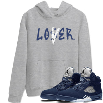 Jordan 5 Retro Midnight Navy shirt to match jordans Navy Loser Lover sneaker tees Air Jordan 5 Georgetown 5s Navy SNRT Sneaker Tees Unisex Navy 5s Sneaker Matching Clothes Heather Grey 1 T-Shirt