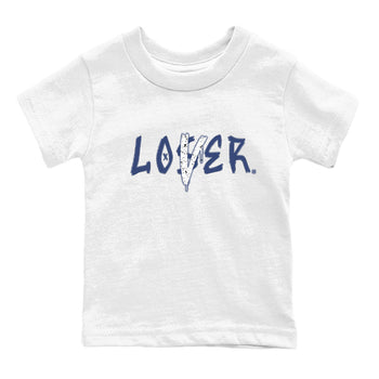 Jordan 5 Retro Midnight Navy shirt to match jordans Navy Loser Lover sneaker tees Air Jordan 5 Georgetown 5s Navy SNRT Sneaker Tees Baby Toddler Sneaker Matching Shirt White 2 T-Shirt