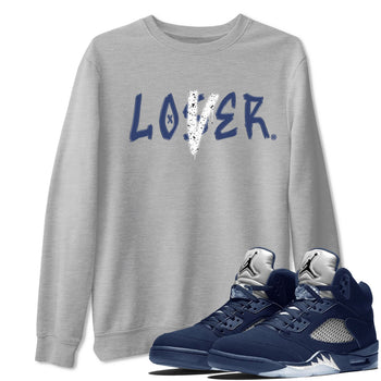Jordan 5 Retro Midnight Navy shirt to match jordans Navy Loser Lover sneaker tees Air Jordan 5 Georgetown 5s Navy SNRT Sneaker Tees Unisex Navy 5s Sneaker Matching Clothes Heather Grey 1 T-Shirt