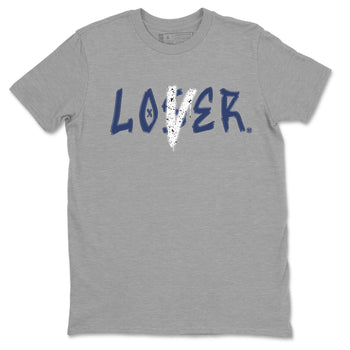 Jordan 5 Retro Midnight Navy shirt to match jordans Navy Loser Lover sneaker tees Air Jordan 5 Georgetown 5s Navy SNRT Sneaker Tees Unisex Navy 5s Sneaker Matching Clothes Heather Grey 2 T-Shirt