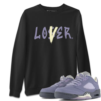 Air Jordan 5 Indigo Haze Sneaker Match Tees Loser Lover 5s Indigo Haze Tee Sneaker Release Tees Unisex Shirts Black 1