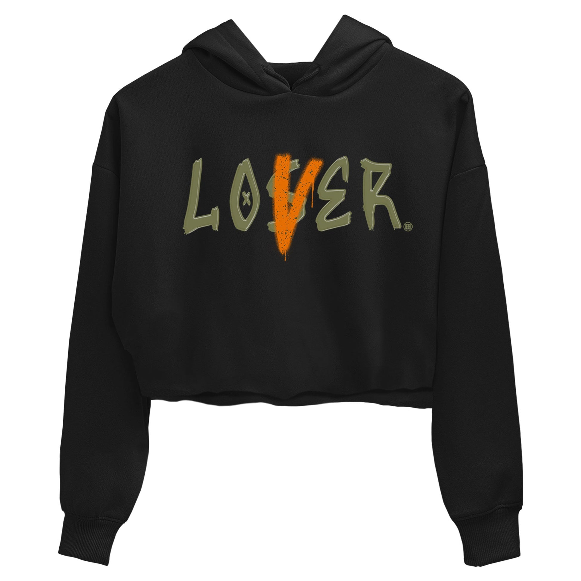 5s Olive shirt to match jordans Loser Lover sneaker tees Air Jordan 5 Olive SNRT Sneaker Release Tees Black 2 crop length shirt