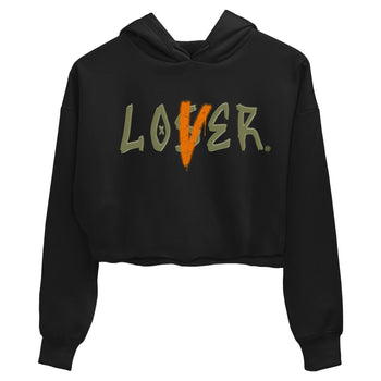 5s Olive shirt to match jordans Loser Lover sneaker tees Air Jordan 5 Olive SNRT Sneaker Release Tees Black 2 crop length shirt
