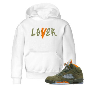 5s Olive shirt to match jordans Loser Lover sneaker tees Air Jordan 5 Olive SNRT sneaker release tees baby toddler White 1 cotton Shirt