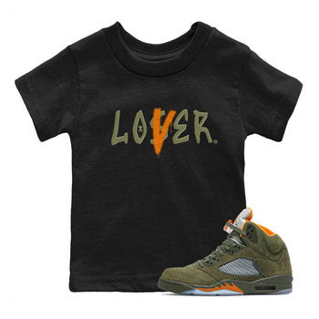 5s Olive shirt to match jordans Loser Lover sneaker tees Air Jordan 5 Olive SNRT sneaker release tees baby toddler Black 1 cotton Shirt