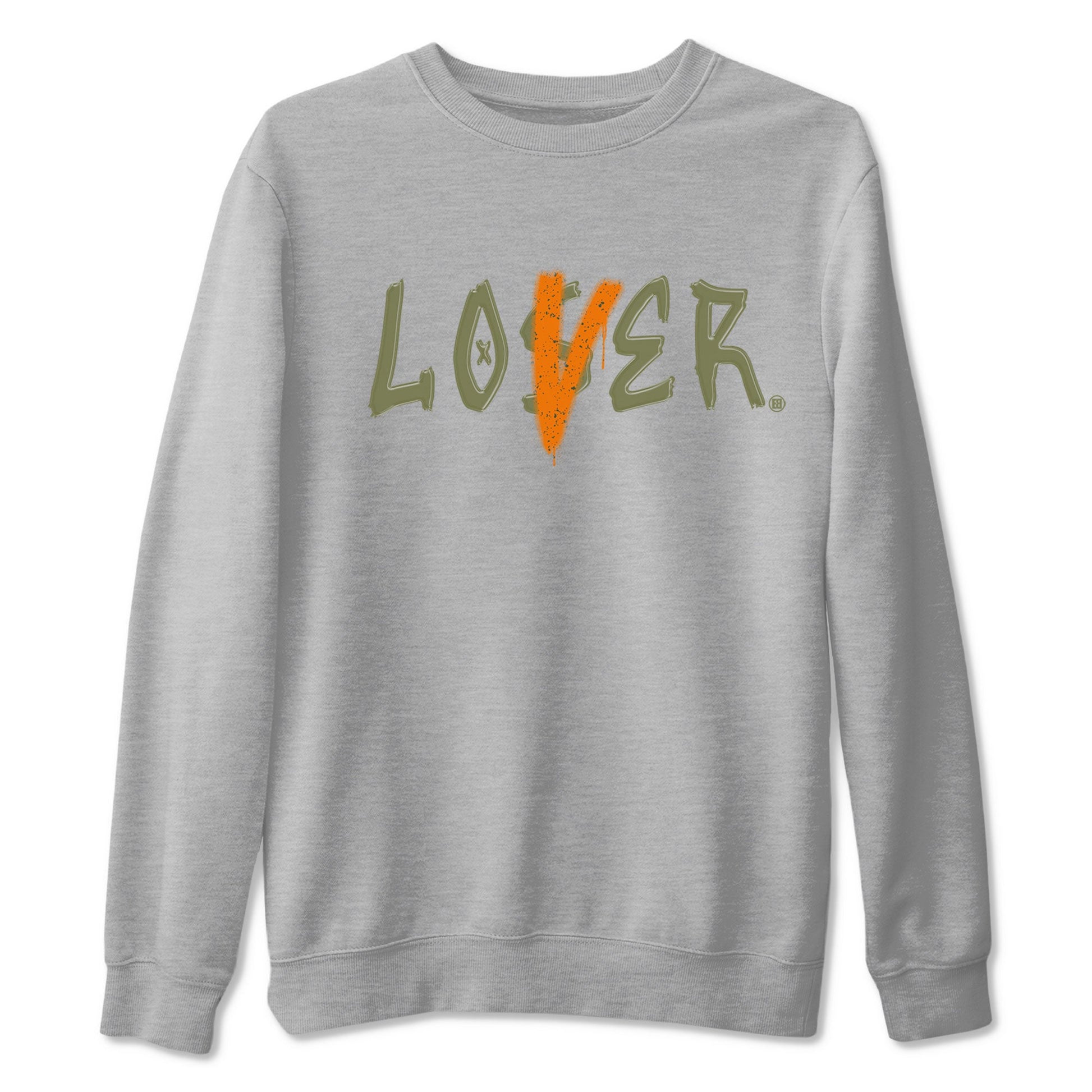 5s Olive shirt to match jordans Loser Lover sneaker tees Air Jordan 5 Retro Olive SNRT Sneaker Release Tees unisex cotton Heather Grey 2 crew neck shirt