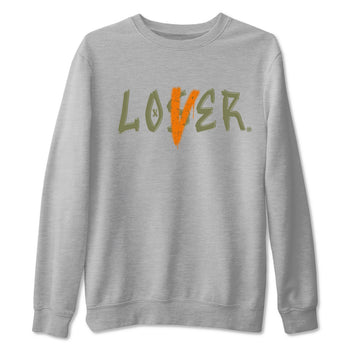 5s Olive shirt to match jordans Loser Lover sneaker tees Air Jordan 5 Retro Olive SNRT Sneaker Release Tees unisex cotton Heather Grey 2 crew neck shirt