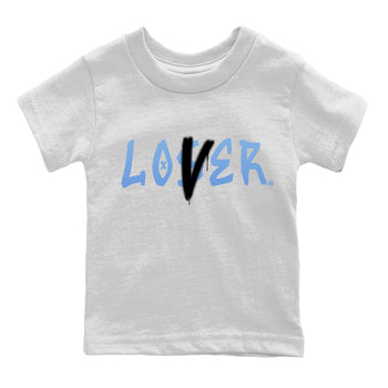 Jordan 5 UNC Sneaker Match Tees Loser Lover Sneaker Tees Jordan 5 UNC Sneaker Release Tees Kids Shirts