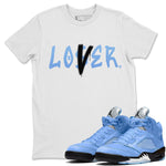 Jordan 5 UNC Sneaker Match Tees Loser Lover Sneaker Tees Jordan 5 UNC SNRT Sneaker Tees Unisex Shirts