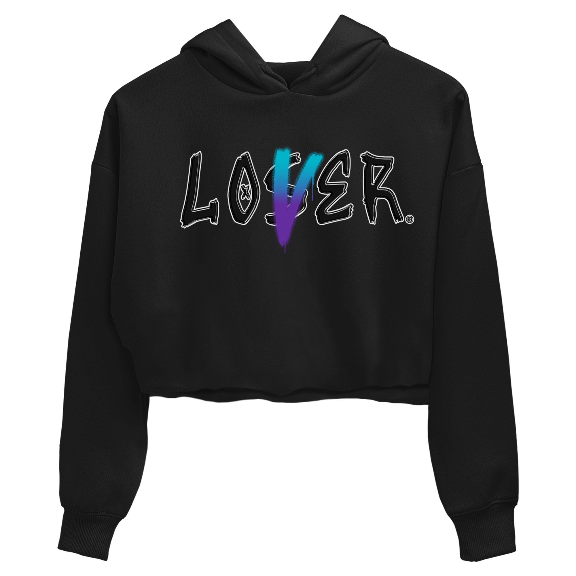 AJ6 Aqua Sneaker Match Tees Loser Lover Sneaker Tees Air Jordan 6 Aqua SNRT Sneaker Release Tees Women's Shirts Black 2
