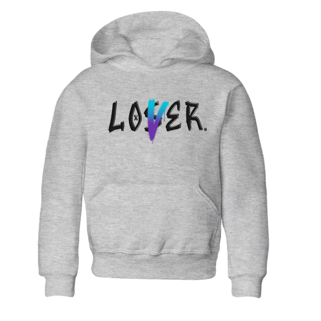 AJ6 Aqua Sneaker Match Tees Loser Lover Sneaker Tees Air Jordan 6 Aqua SNRT Sneaker Release Tees Kids and Baby Youth Shirts Heather Grey 2