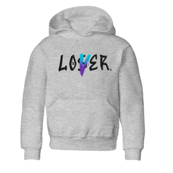 AJ6 Aqua Sneaker Match Tees Loser Lover Sneaker Tees Air Jordan 6 Aqua SNRT Sneaker Release Tees Kids and Baby Youth Shirts Heather Grey 2