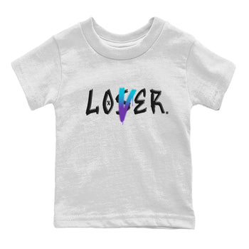 AJ6 Aqua Sneaker Match Tees Loser Lover Sneaker Tees Air Jordan 6 Aqua SNRT Sneaker Release Tees Kids and Baby Youth Shirts White 2