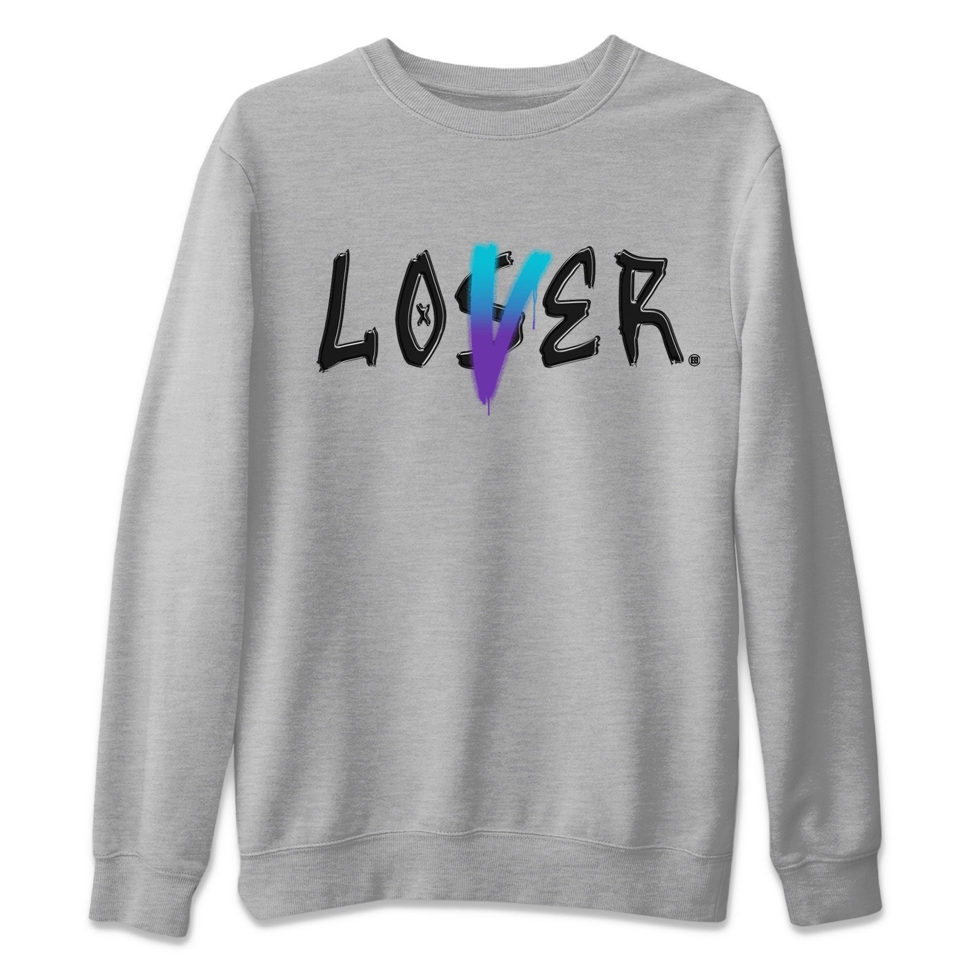 AJ6 Aqua Sneaker Match Tees Loser Lover Sneaker Tees Air Jordan 6 Aqua SNRT Sneaker Release Tees Unisex Shirts Heather Grey 2