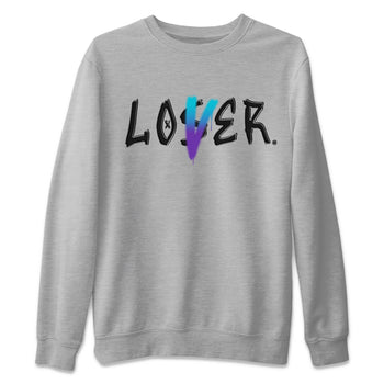 AJ6 Aqua Sneaker Match Tees Loser Lover Sneaker Tees Air Jordan 6 Aqua SNRT Sneaker Release Tees Unisex Shirts Heather Grey 2