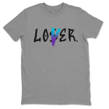 AJ6 Aqua Sneaker Match Tees Loser Lover Sneaker Tees Air Jordan 6 Aqua SNRT Sneaker Release Tees Unisex Shirts Heather Grey 2