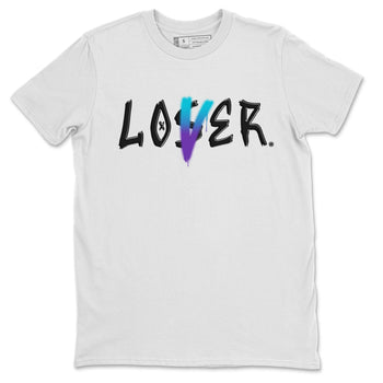AJ6 Aqua Sneaker Match Tees Loser Lover Sneaker Tees Air Jordan 6 Aqua SNRT Sneaker Release Tees Unisex Shirts White 2