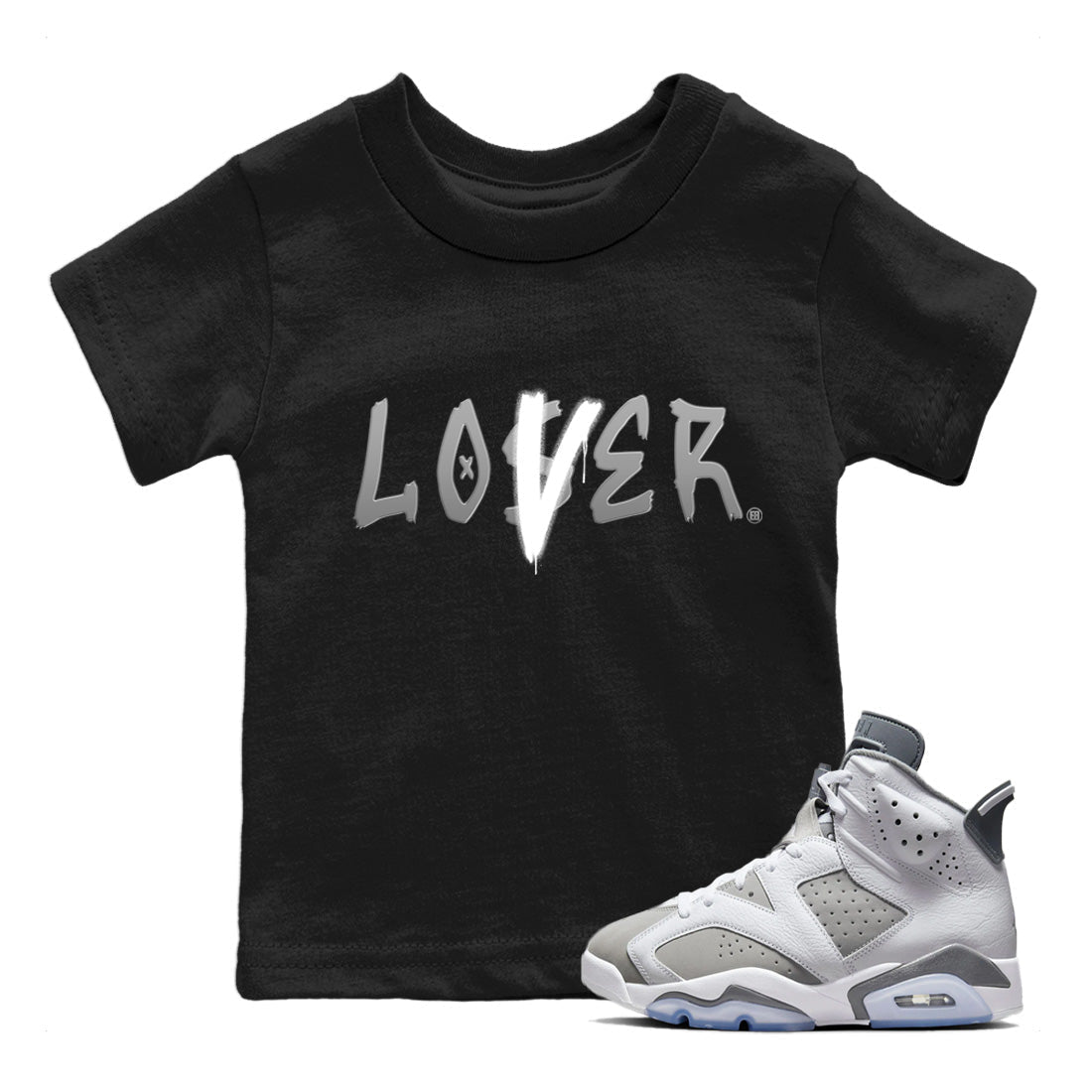 Jordan 6 Cool Grey Sneaker Match Tees Loser Lover Sneaker Tees Jordan 6 Cool Grey Sneaker Release Tees Kids Shirts