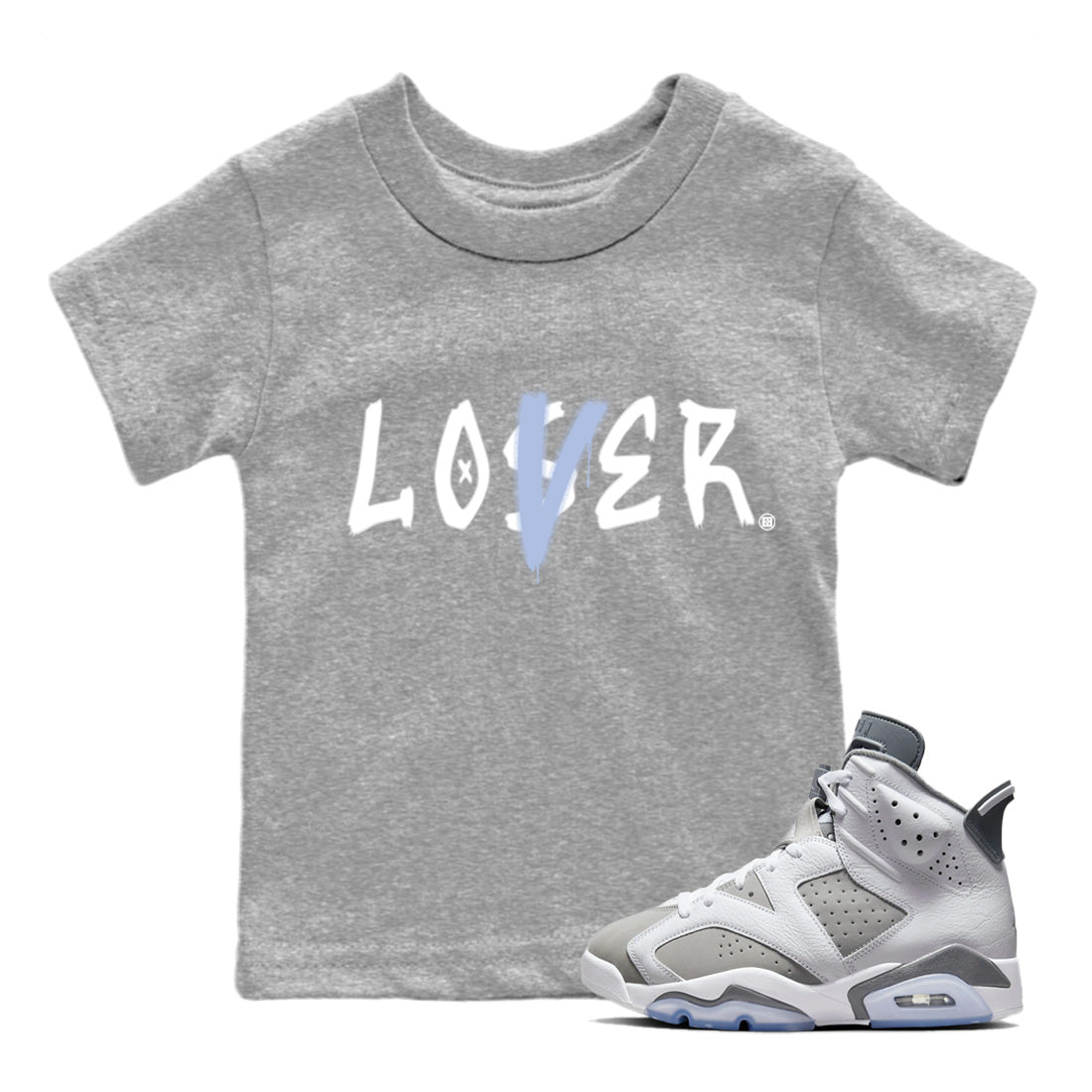 Jordan 6 Cool Grey Sneaker Match Tees Loser Lover Sneaker Tees Jordan 6 Cool Grey Sneaker Release Tees Kids Shirts