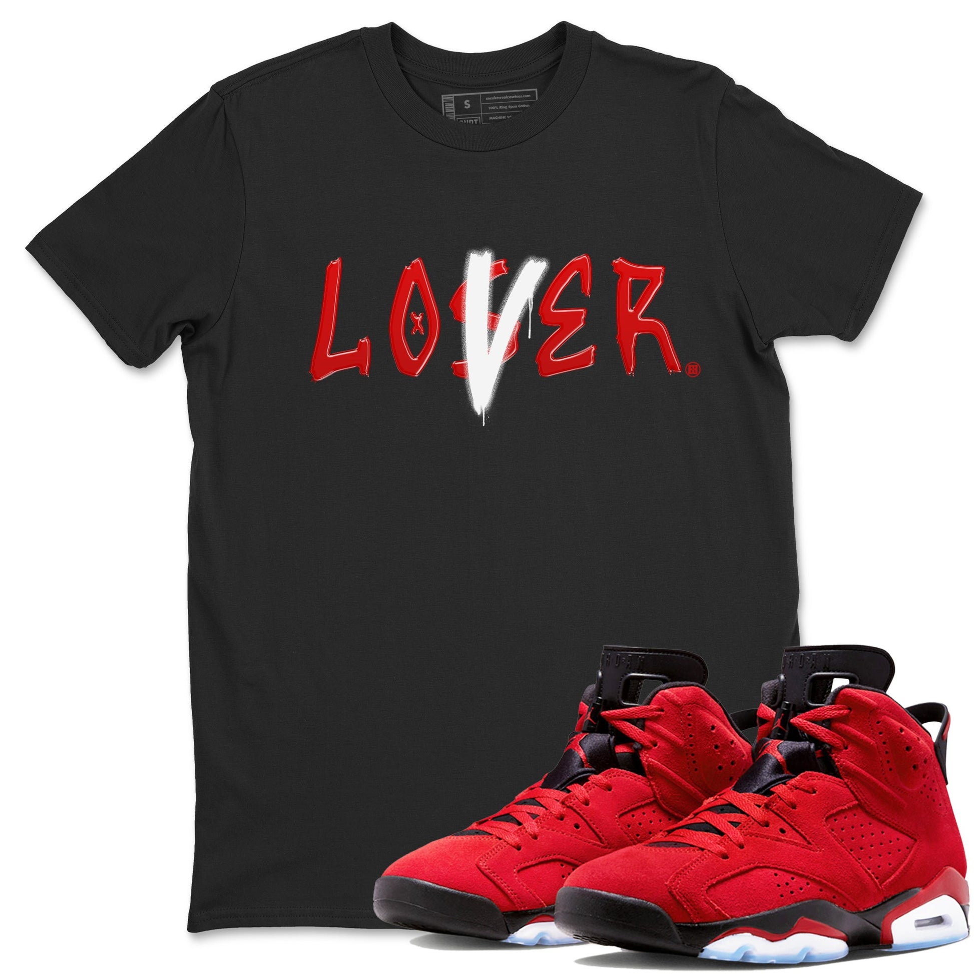 Air Jordan 6 Toro Bravo Sneaker Match Tees Loser Lover Sneaker Tees AJ6 Toro Bravo Shirt Unisex Shirts Black 1