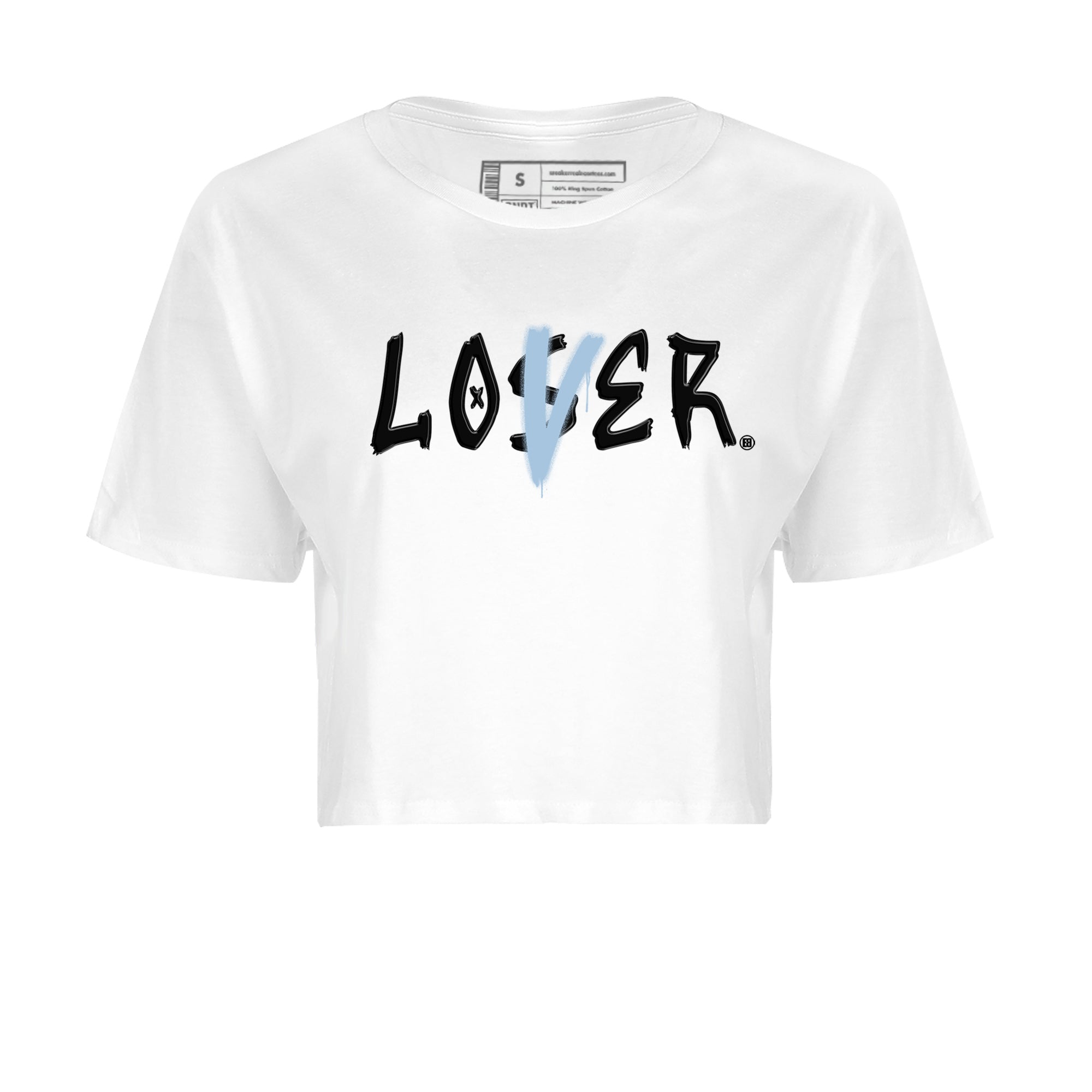 Air Jordan 7 Chambray Sneaker Match Tees Loser Lover Sneaker Tees AJ7 Chambray SNRT Sneaker Release Tees Women's Shirts White 2