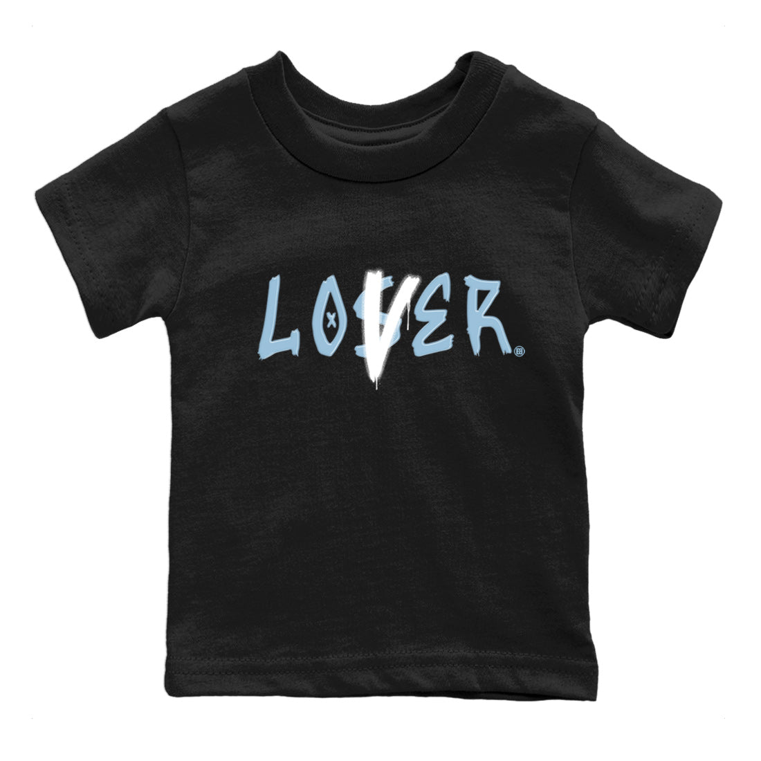 Air Jordan 7 Chambray Sneaker Match Tees Loser Lover Sneaker Tees AJ7 Chambray SNRT Sneaker Release Tees Kids Shirts Black 2