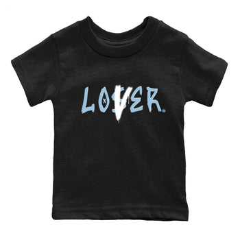Air Jordan 7 Chambray Sneaker Match Tees Loser Lover Sneaker Tees AJ7 Chambray SNRT Sneaker Release Tees Kids Shirts Black 2