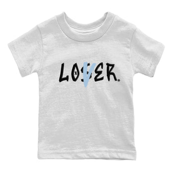 Air Jordan 7 Chambray Sneaker Match Tees Loser Lover Sneaker Tees AJ7 Chambray SNRT Sneaker Release Tees Kids Shirts White 2