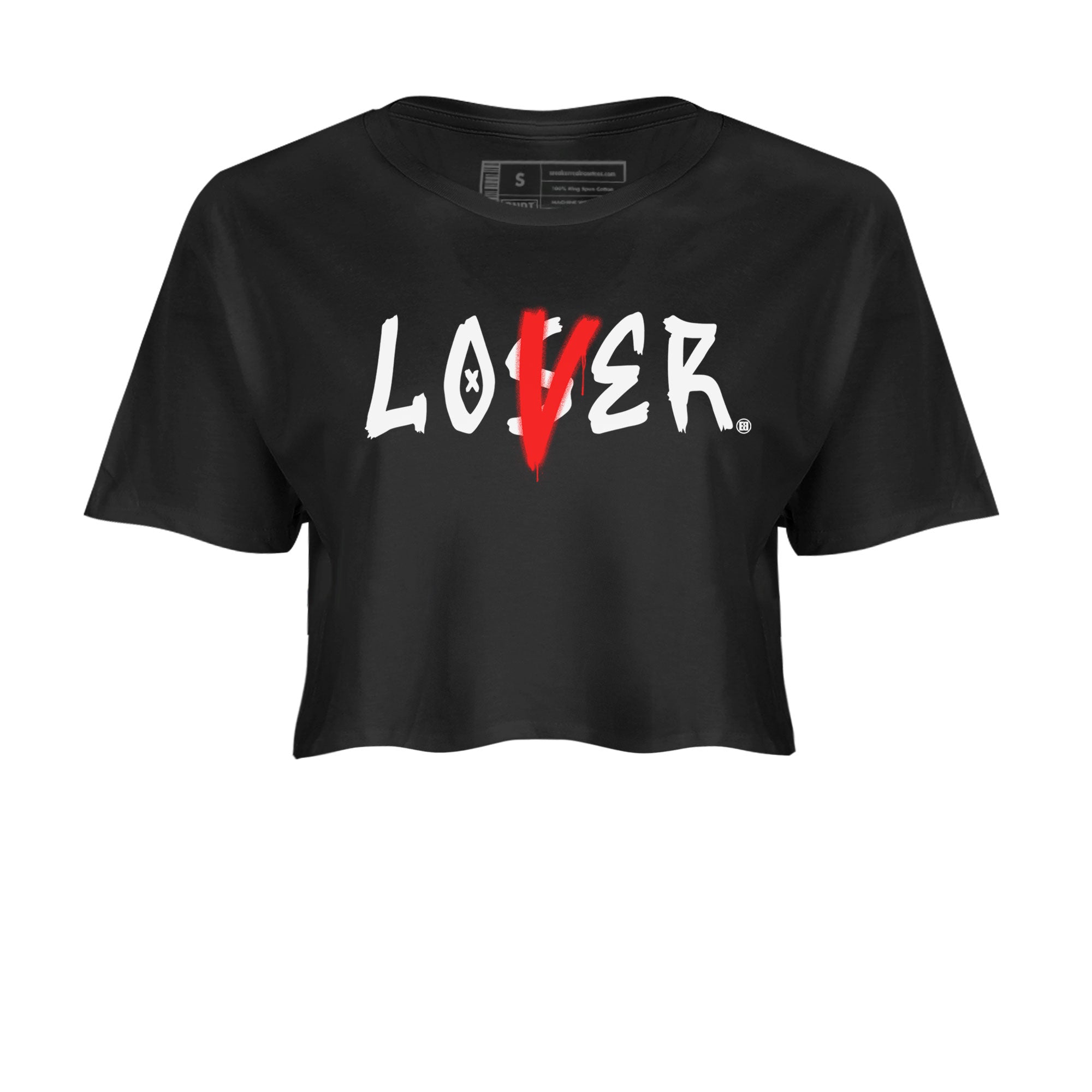 Air Jordan 7 Retro White Infrared shirt to match jordans Loser Lover sneaker tees Air Jordan 7 White Infrared SNRT Sneaker Release Tees Black 2 Crop T-Shirt