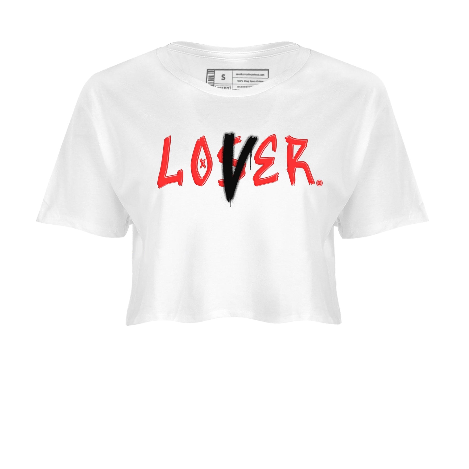 Air Jordan 7 Retro White Infrared shirt to match jordans Loser Lover sneaker tees Air Jordan 7 White Infrared SNRT Sneaker Release Tees White 2 Crop T-Shirt