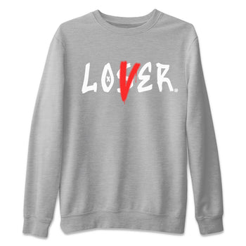 Air Jordan 7 Retro White Infrared shirt to match jordans Loser Lover sneaker tees Air Jordan 7 White Infrared SNRT Sneaker Release Tees Unisex Heather Grey 2 T-Shirt
