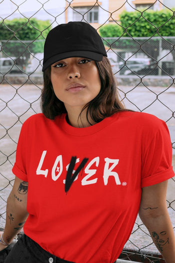 Jordan 1 Chicago Sneaker Match Tees Loser Lover Sneaker Tees Jordan 1 Chicago Sneaker Release Tees Unisex Shirts