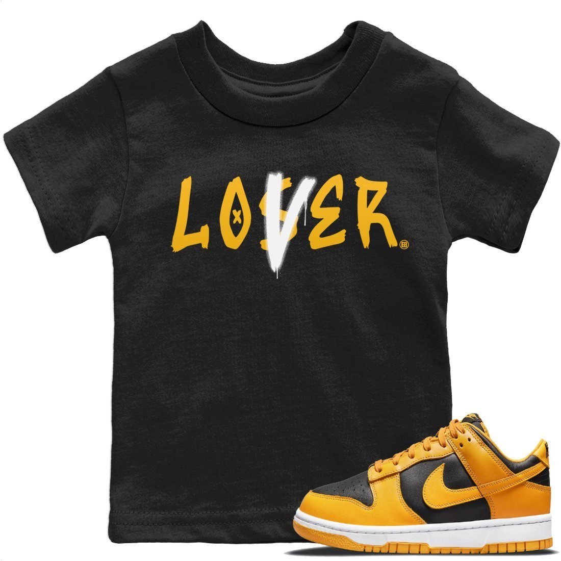 Dunk Championship Goldenrod Sneaker Match Tees Loser Lover Sneaker Tees Dunk Championship Goldenrod Sneaker Release Tees Kids Shirts